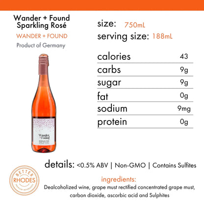 Wander + Found Sparkling Rosé 6x750 ml