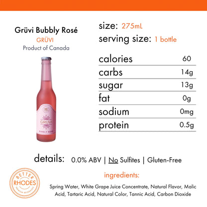 Gruvi Bubbly Rosé 24x250 ml