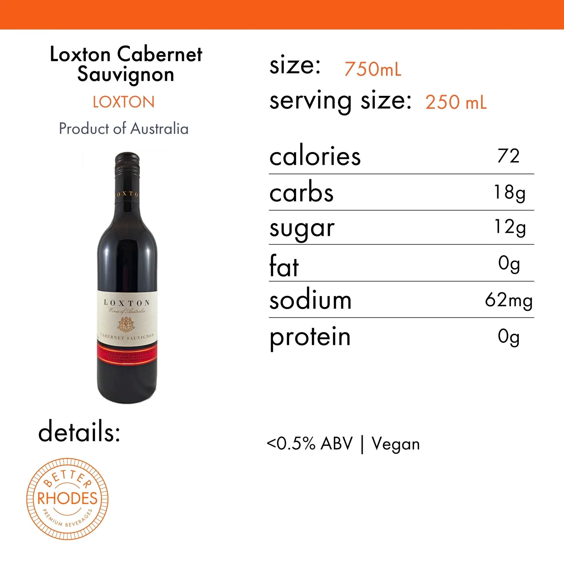 Loxton Cabernet Sauvignon 12x750 ml