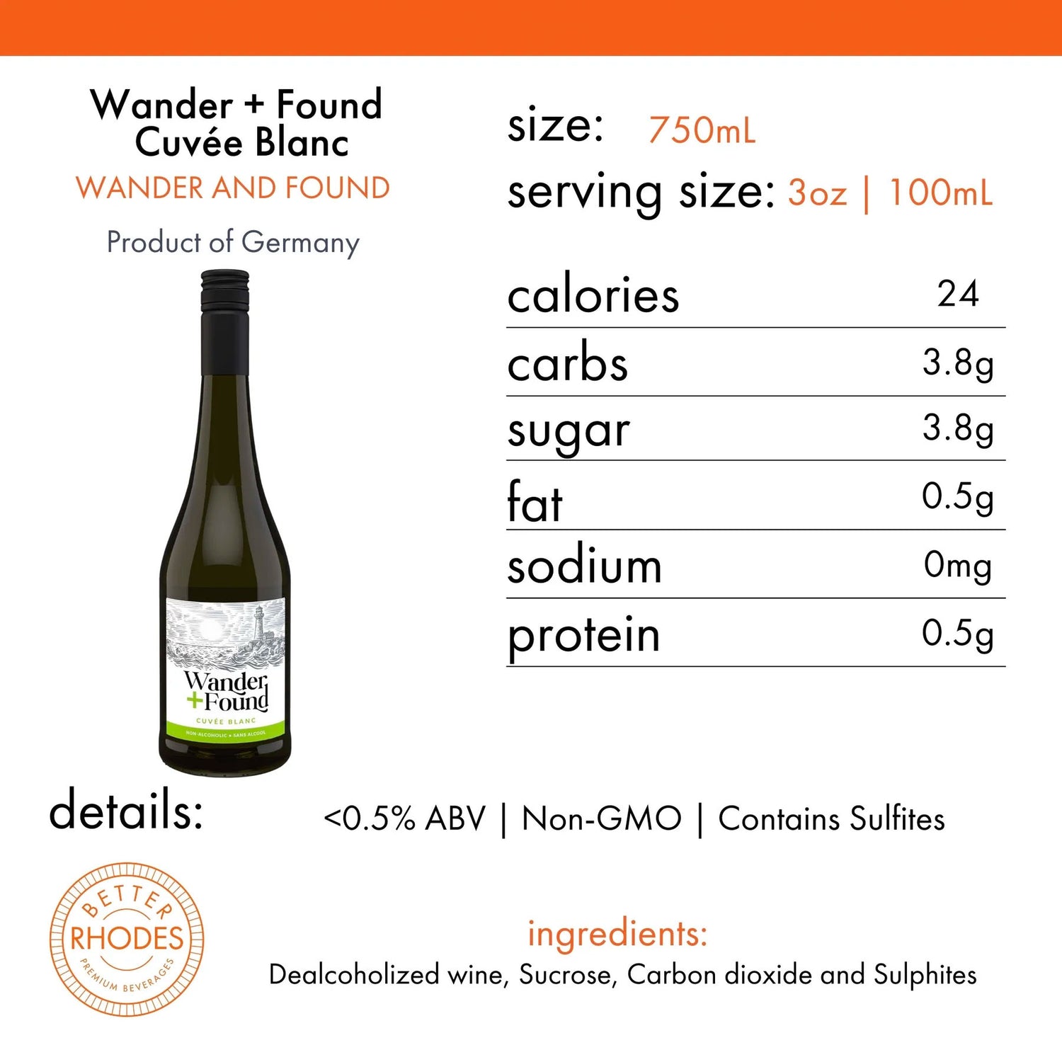 Wander + Found Cuveé Blanc 6x750 ml